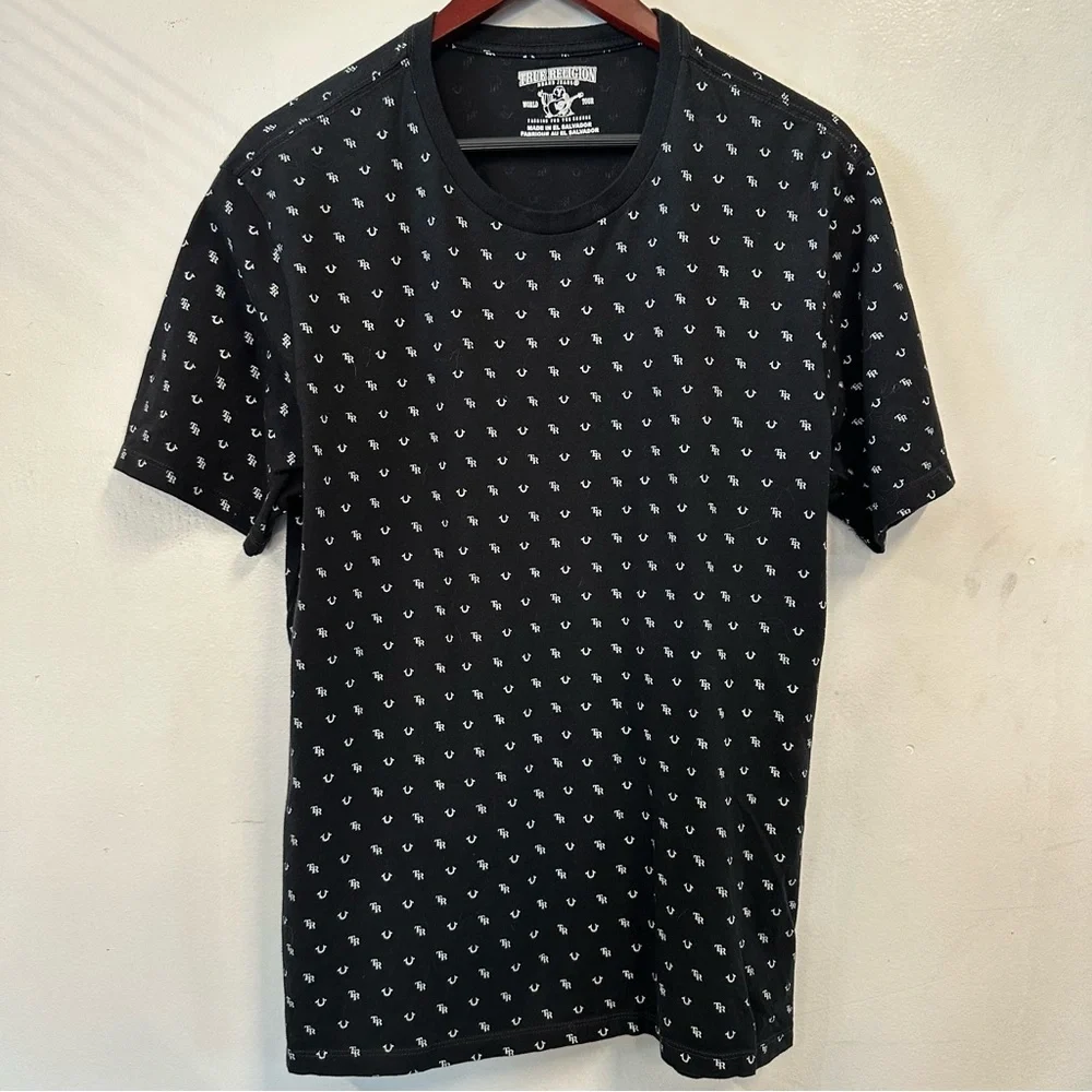 Mens True‎ Religion graphic logo tee t shirt size large